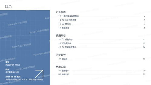 计算机软件2024年二季度投融市场报告 网络科技引领复苏，资本聚焦五大细分赛道